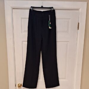 HALARA Black Women's Trousers Dress Pants Wide Leg